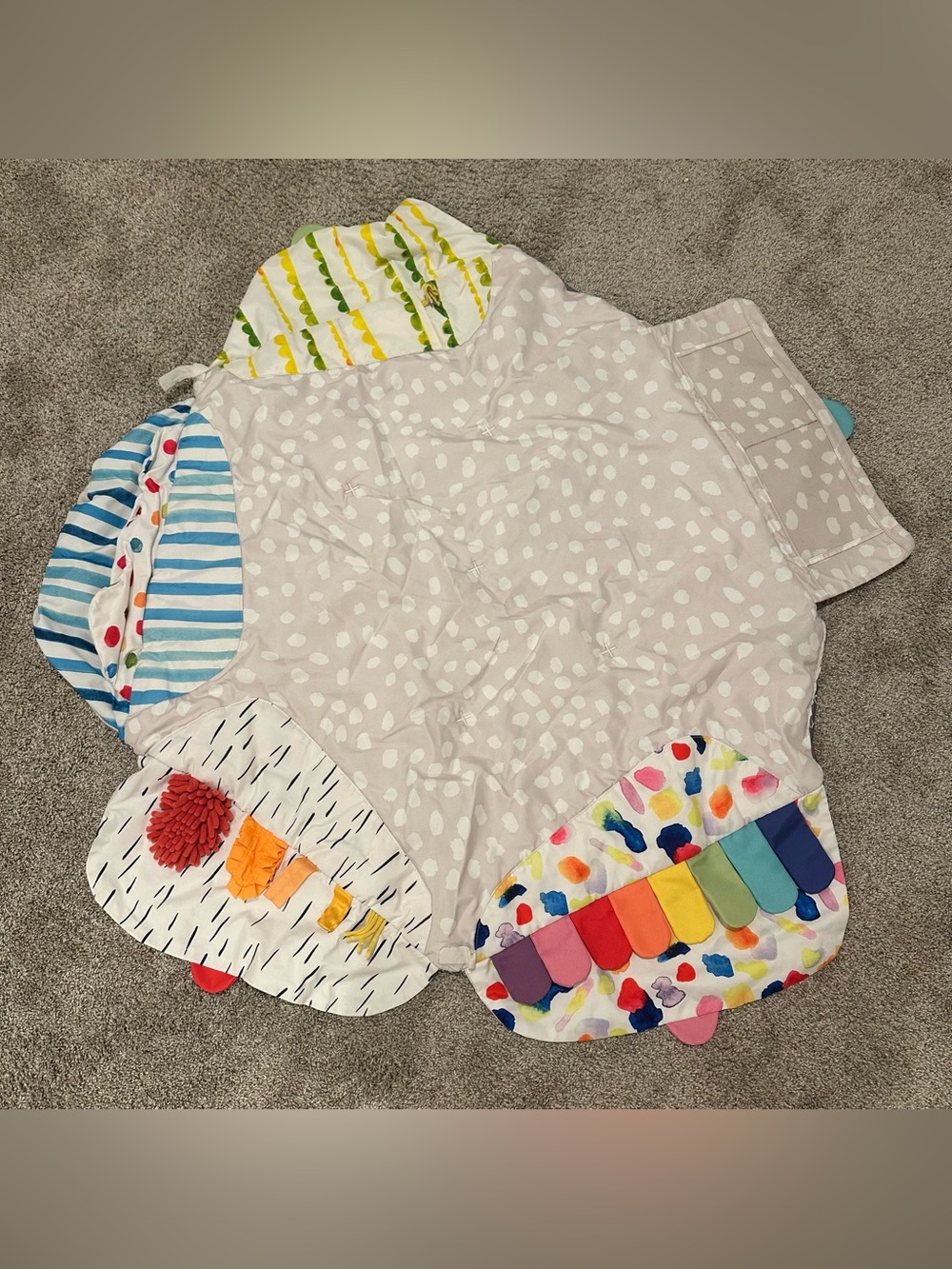 LOVEVERY Baby Kids Multi-Color Sensory Play Mat Only No Accessories